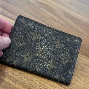 Louis Vuitton Monogram Black and Brown Card Holder